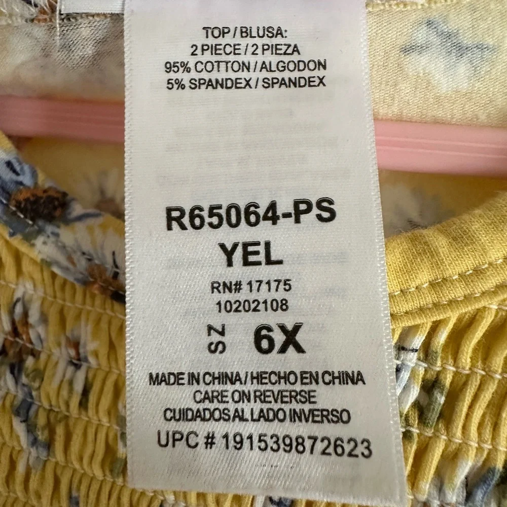 Bonnie Jean Yellow Smocked Ruffle Sundress